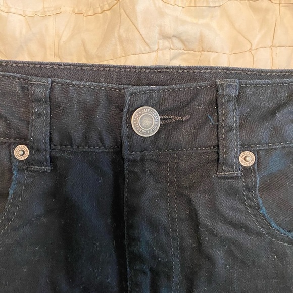 Black American Eagle Crop Shorts - Picture 3 of 7